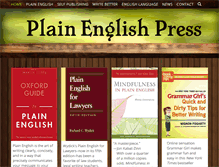 Tablet Screenshot of plainenglishpress.com